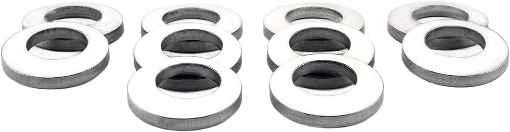 McGard 78714 Stainless Steel Cragar Offset Hole Mag Washer - Pack of 10,Silver