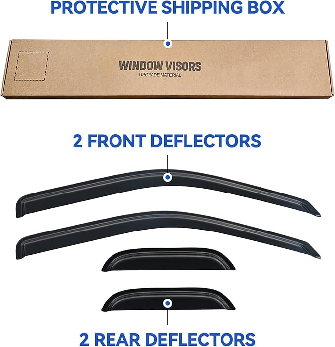 Window Visors Rain Guards Shield - Image 6