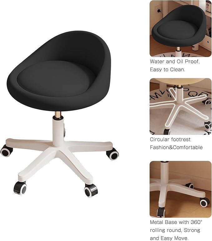 Rolling Stool Rolling Hydraulic Salon Stool - Image 4