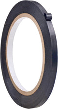 WOD VTC365 Black Vinyl Pinstriping Tape, 1/4 inch x 36 yds. for School Gym Marking Floor, Crafting, & Stripping Arcade1Up, Vehicles and More