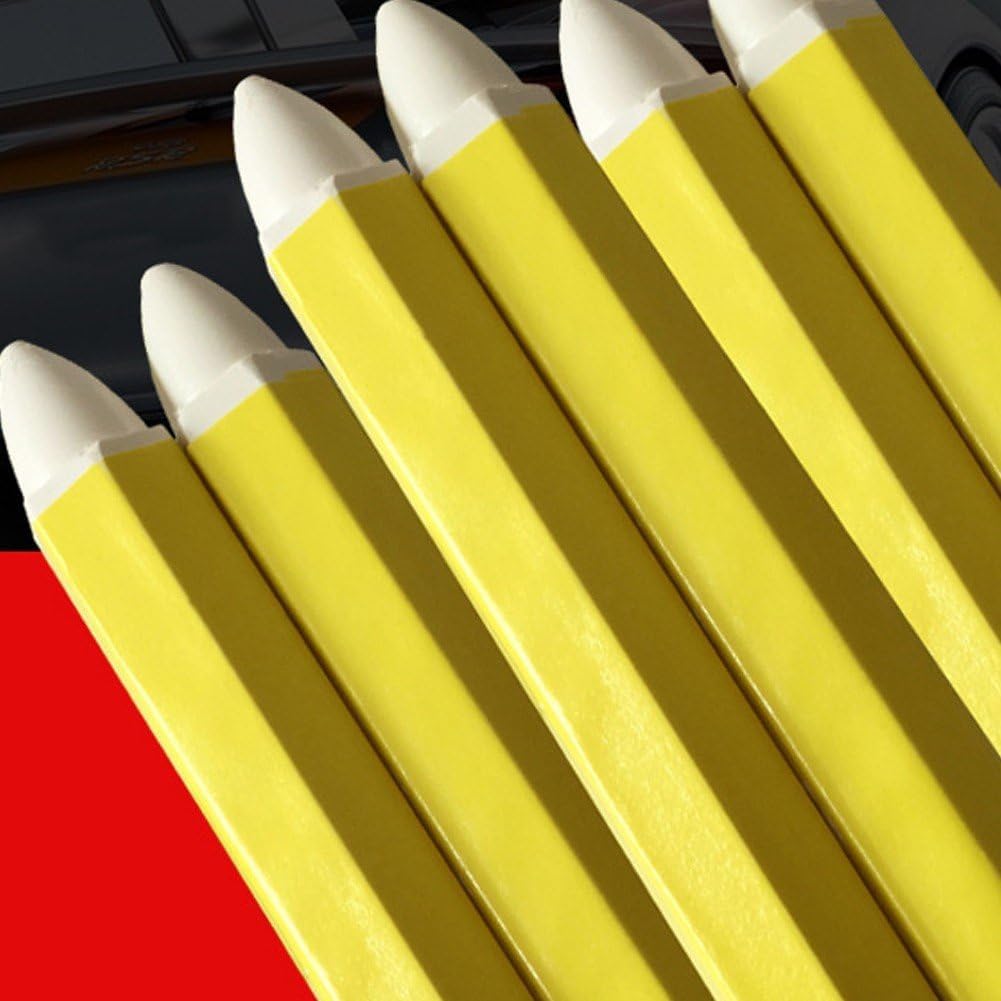 12 Pcs/Set Tyre Marking Crayon White Tyre Tire Repair Marker Pen Waterproof Tire Marker Tire Pens Drawing Crayon Construction Crayon
