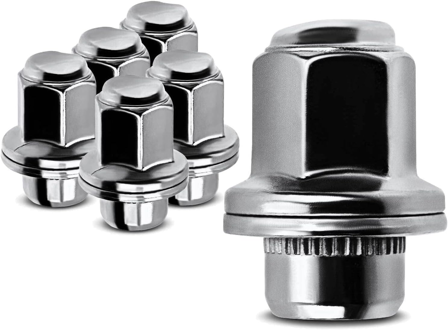 Lug Nuts 6X .50 Wheel Front Rear for Infiniti for QX56 2011-2013 for Nissan for Armada 2017-2022 0.9 in in M14-THREAD Diameter 402241LA3A 40224-1LA2B LZY0941