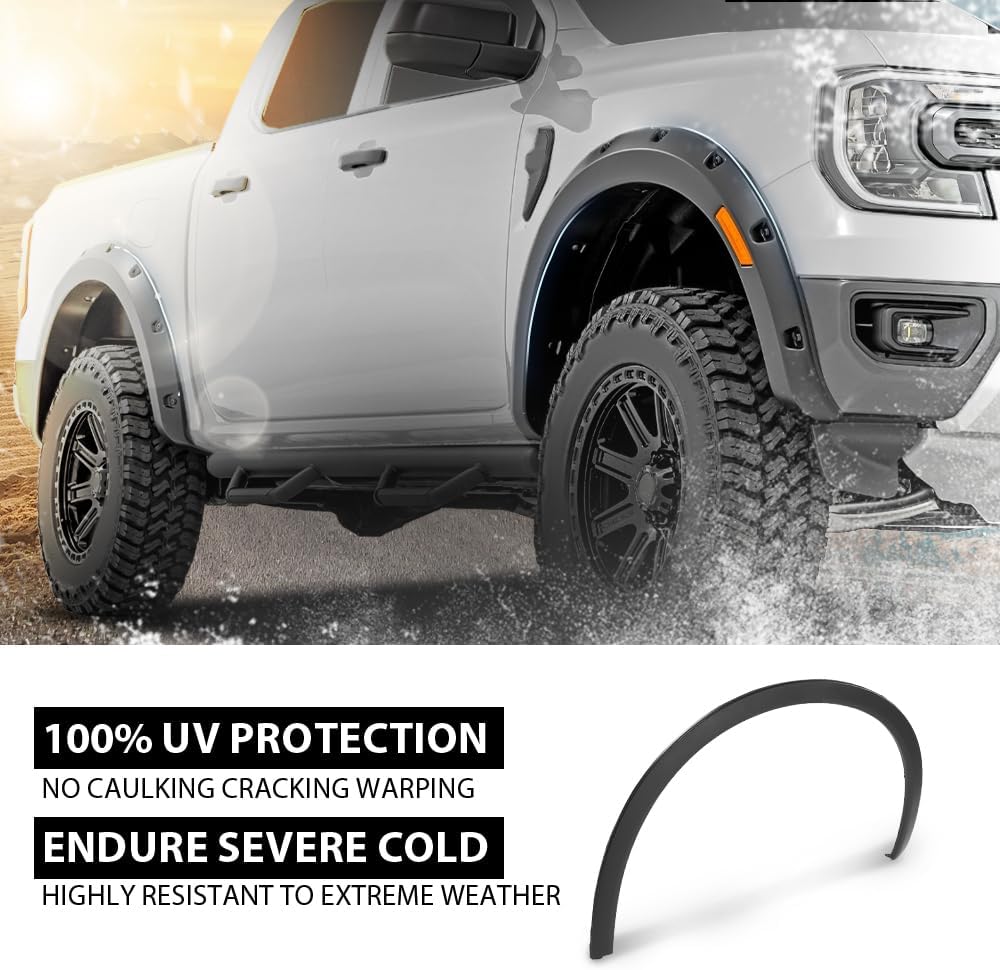 G-PLUS Front Right Fender Flare Wheel Arch Molding Trim, Compatible with Porsche Cayenne 2011-2018, Passenger Side, 958559828209B9, 958-559-728-20-9B9