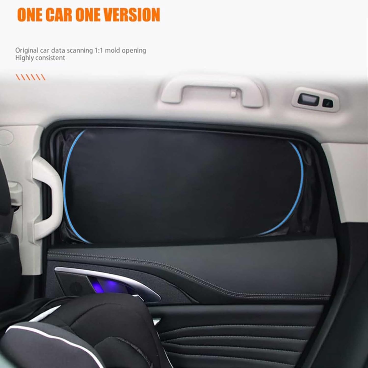 Car Window Shades for Mazda CX-9 2016-2023, Side Window Sunshade Set with Split Front Design UV Blocker Sun Shade for Privacy,8 PCS Full