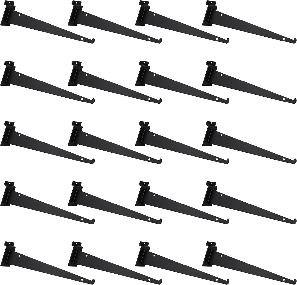 metal slatwall shelf brackets with lip heavy duty, main product view