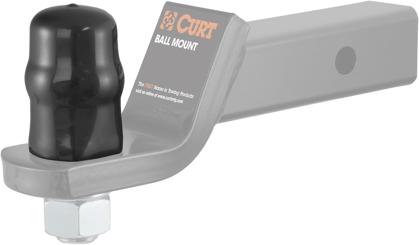 CURT 21800 Black Rubber Trailer Hitch Ball Cover, 1-7/8 or 2-Inch Diameter