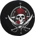 Pirate Skull Compass Spare Tire Cover Waterproof Wheel Cover 15 Inch Universal Fit for Jeep Trailer Rv SUV Truck Uv Protection Dustproof Tire Cover Outdoor Travel Camping Gift