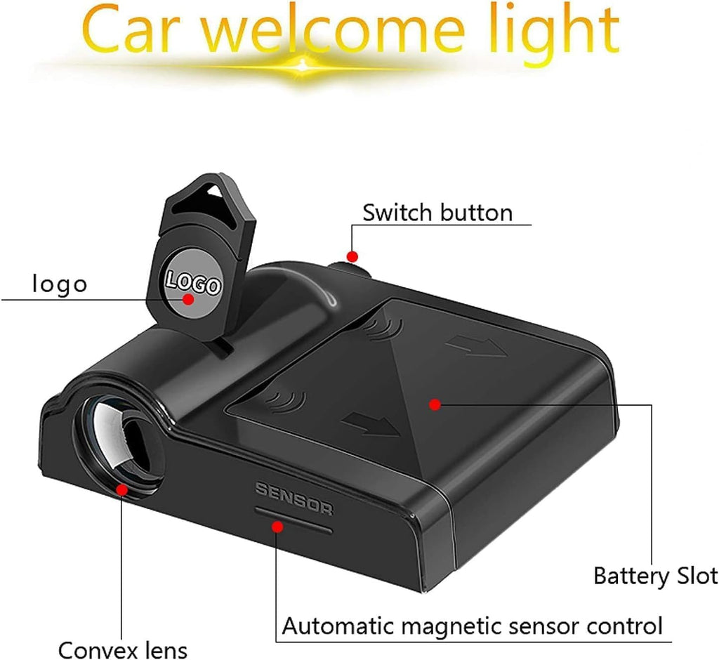 2PCS fit for Toyota LED Car Door Projector Courtesy Lights Ghost Shadow Welcome Lamp
