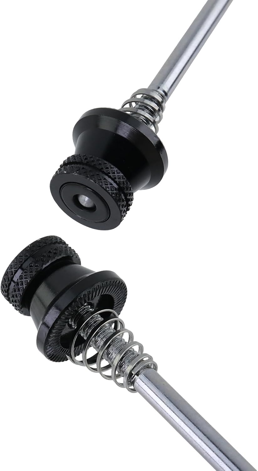 Antrader Hex Locking Skewer M5 Hex Head Anti Theft Quick Release Security Lock Skewers Set with M5 Hex L Wrench Bicycle Wheel Hub Secure-4.3" Inner Width