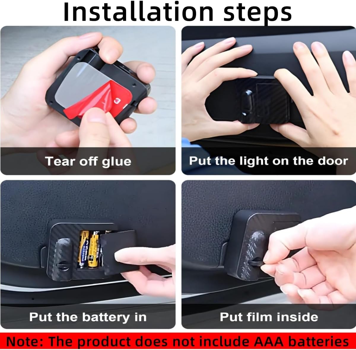 2Pcs Car Door Light Projector Lights Compatible with Dodge Challenger Charger SRT RAM car Door Welcome Light car Accessories Door Projector Lights (red+car)