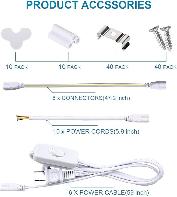 8FT LED Shop Light Fixture - 150W 19000LM - Image 7