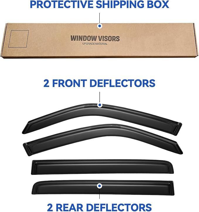 Window Visors Rain Guards Shield - Image 5