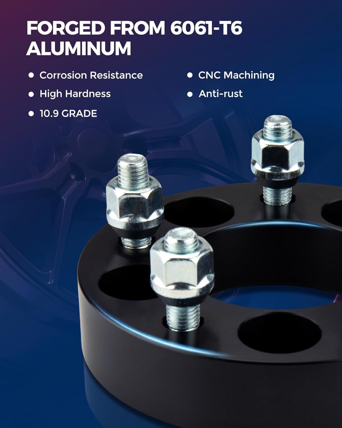 KAX 4X137mm Wheel Spacers, 1.5 inch Lug-Centric ATV Wheel Spacer fit for 2017-2022 Can-Am Defender MAX HD10 DPS, Defender MAX HD10 XT, with 110mm Hub Bore, M10x1.25 Thread Pitch - 4pcs