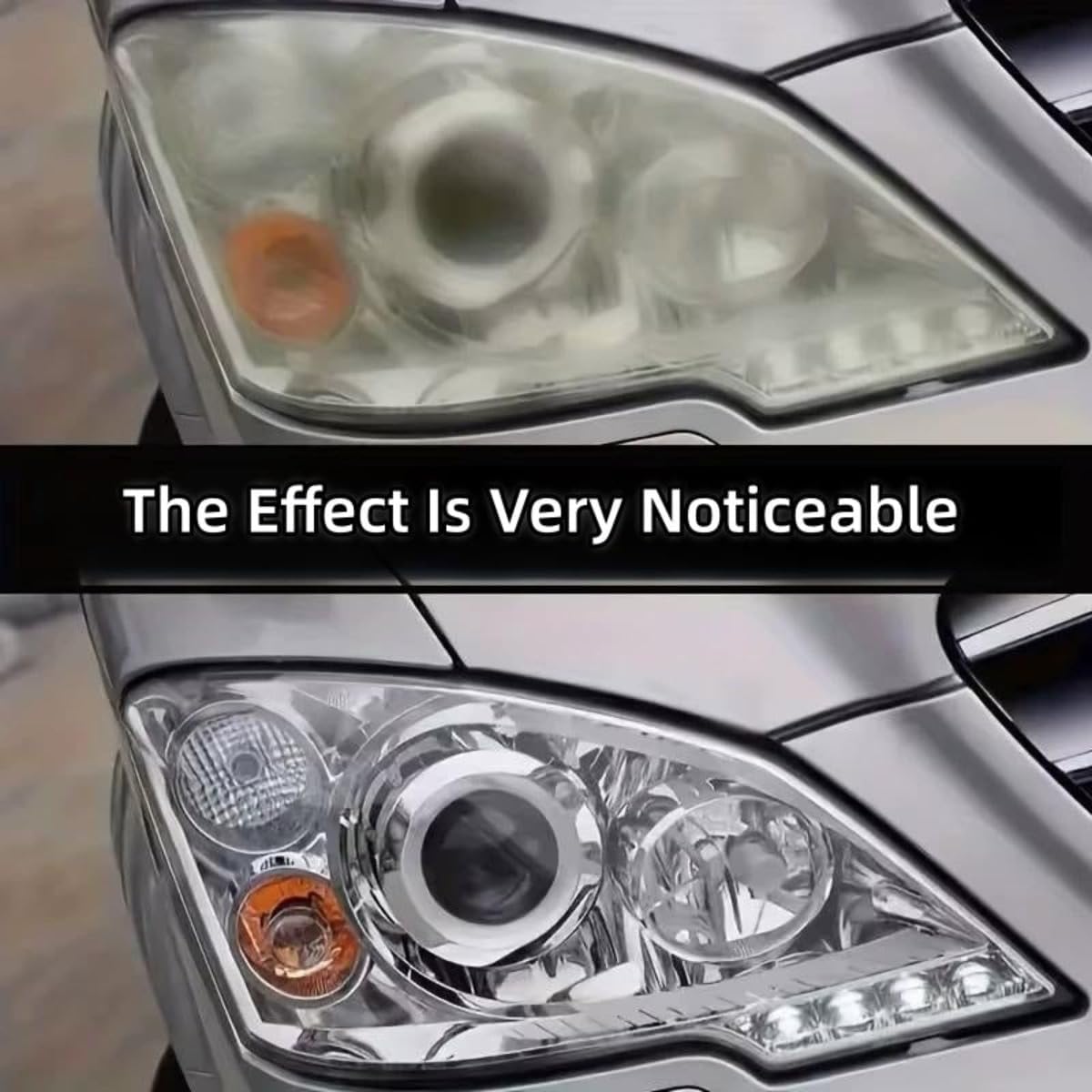 Spray Headlight Restoration Kit for Cars, Headlight Cleaner & Restorer with Microfiber Towel, Removes Yellowing & Oxidation, No Sanding or Tools Required, Fast Clear Headlight Repair (1Pcs)