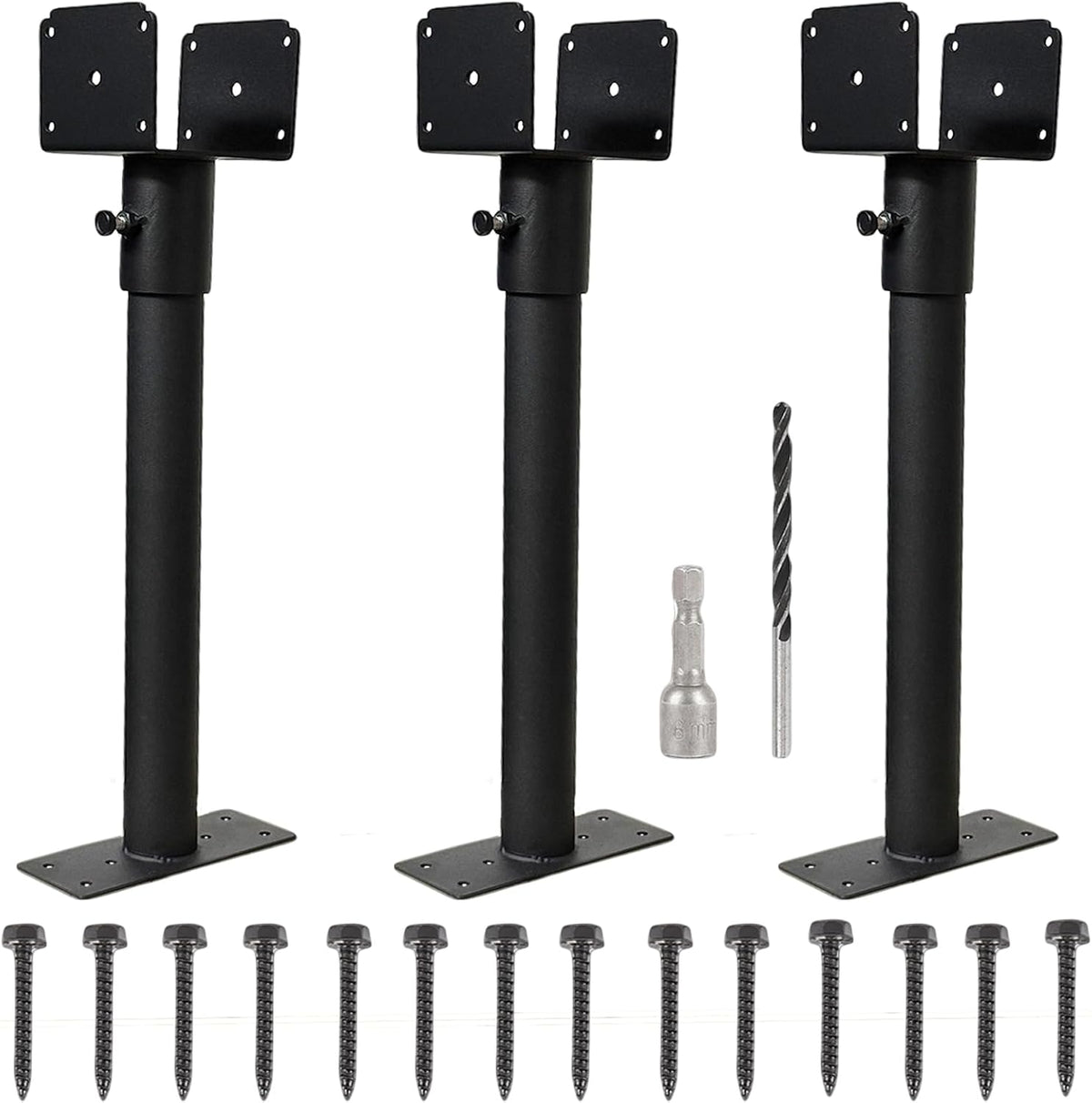 3 packs roof riser brackets 3.6" adjustable saddle, main product view