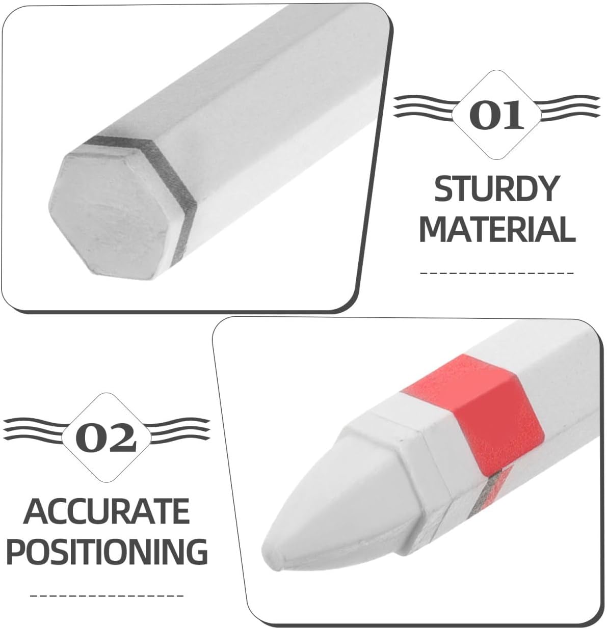 SEWACC 2pcs Tire Marking Crayons Industrial Wax Crayon for Rubber Leather Fabric Wood Metal, Tire Repair Pens for Vehicle Maintenance