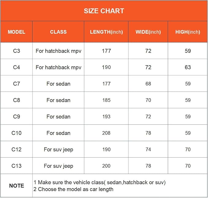 Kayme Car Covers for Automobiles Waterproof All Weather Sun Uv Rain Protection - Image 6