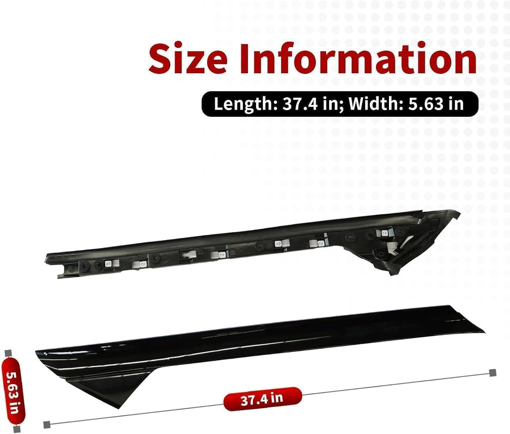 Nakkaa A-Pillar Molding Trim Kit Outer and Inner Trim Set Compatible with Explorer 2011-2019 Replaces 926-450 926-451 BB5Z7803137AA BB5Z7803145AA BB5Z7803136AA BB5Z7803144AA Left & Right