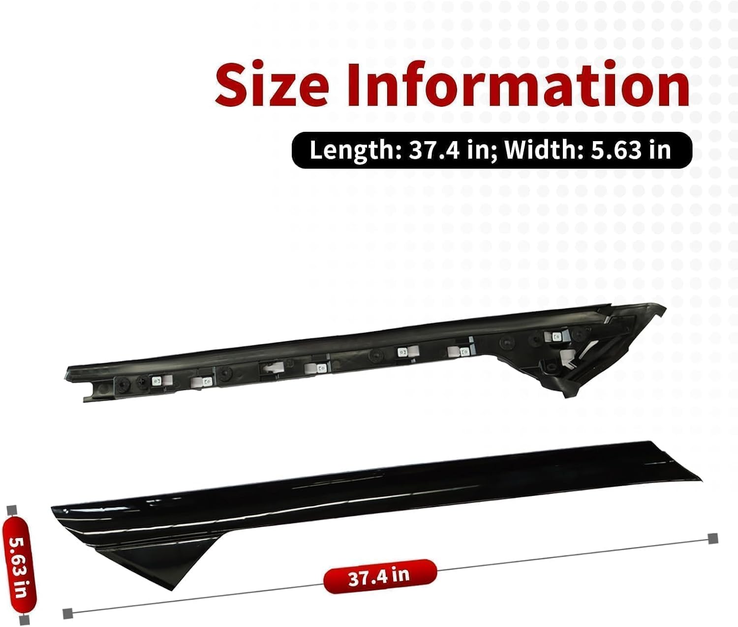Nakkaa A-Pillar Molding Trim Kit Outer and Inner Trim Set Compatible with Explorer 2011-2019 Replaces 926-450 926-451 BB5Z7803137AA BB5Z7803145AA BB5Z7803136AA BB5Z7803144AA Left & Right