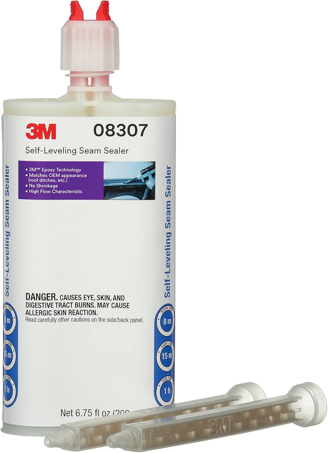 3M Self-Leveling Seam Sealer, Quick-Curing Epoxy, 200 mL/6.75 fl oz Cartridge
