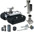 Trailer Mover, 450kg Load Capacity Electric Trailer Dolly, Motorised Camper Trolley Kit, Camper RV Caravan Boat Trailer Jack for All Terrain (D)