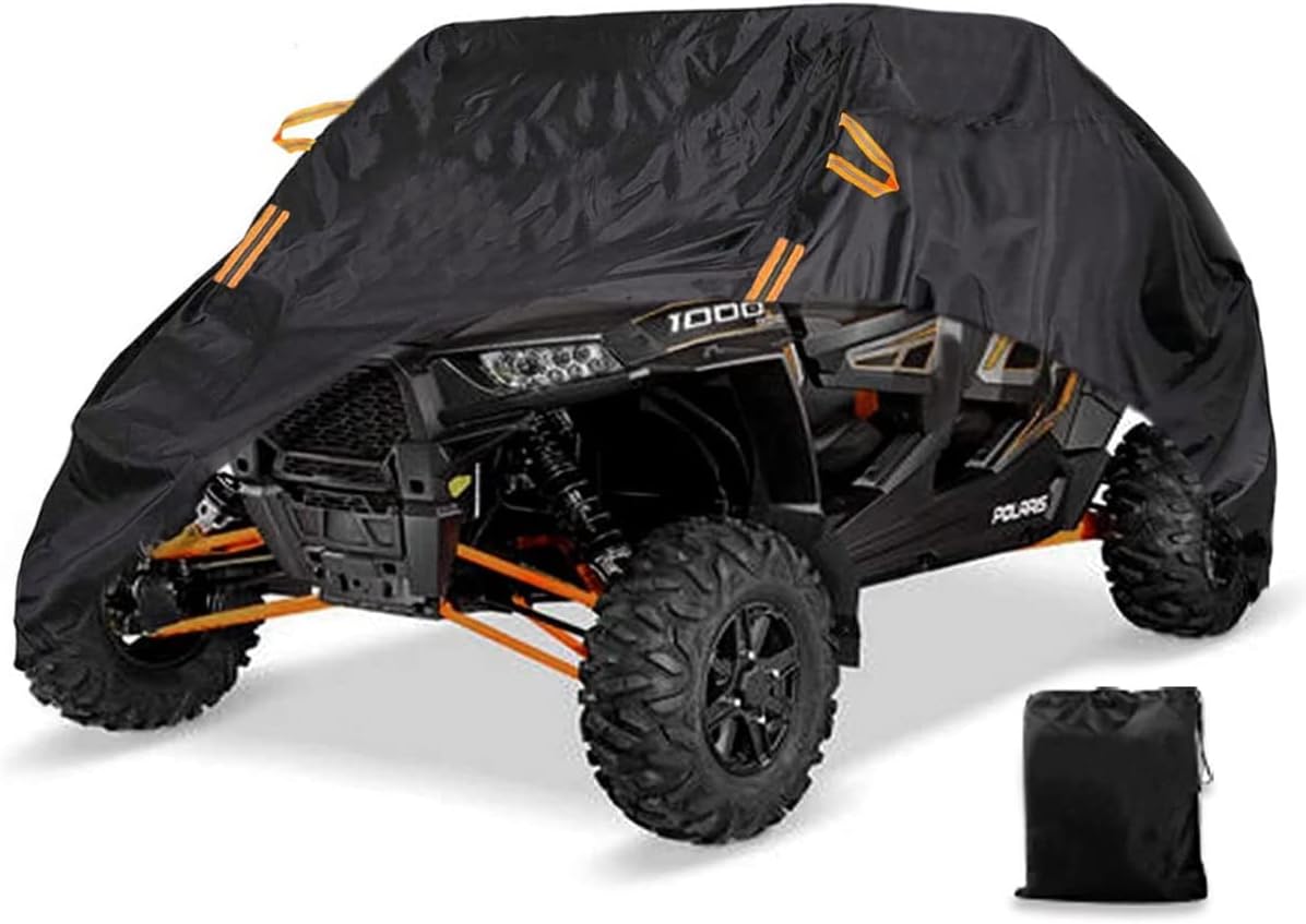 UTV Cover 4-6 Seater Waterproof Heavy Duty Black Oxford Cloth Protection Covers