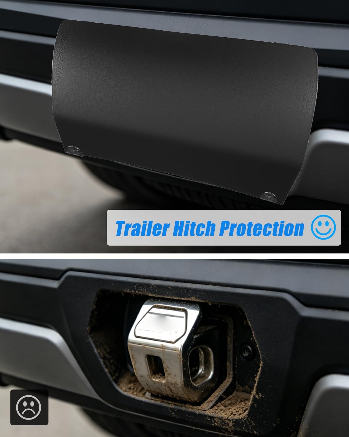 GM1129136 Trailer Hitch Cover Fit for Chevy Traverse L LS RS LT Cloth LT Leather LT True North Model 2018-2023, Rear Bumper Tow Hook Cover Replace 23288783, with Clips Retainers