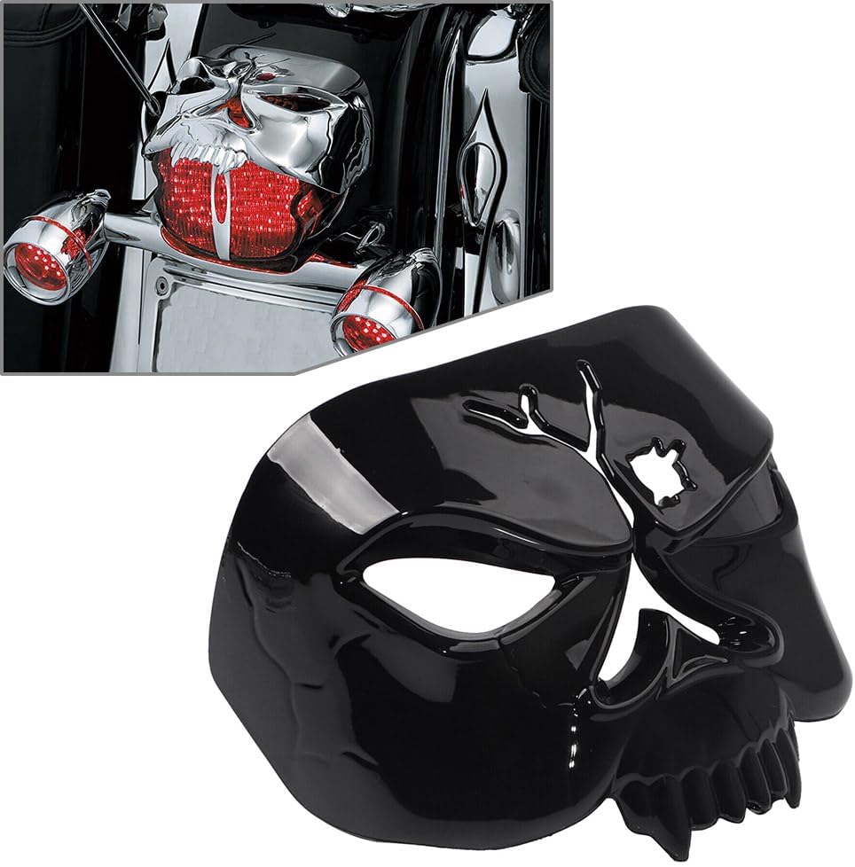 Chcury1 Black Zombie Skull Tail Light Cover Rear Mudguard Mounted Taillight Cover Motorcycle For Harley Davidson Electra Glide