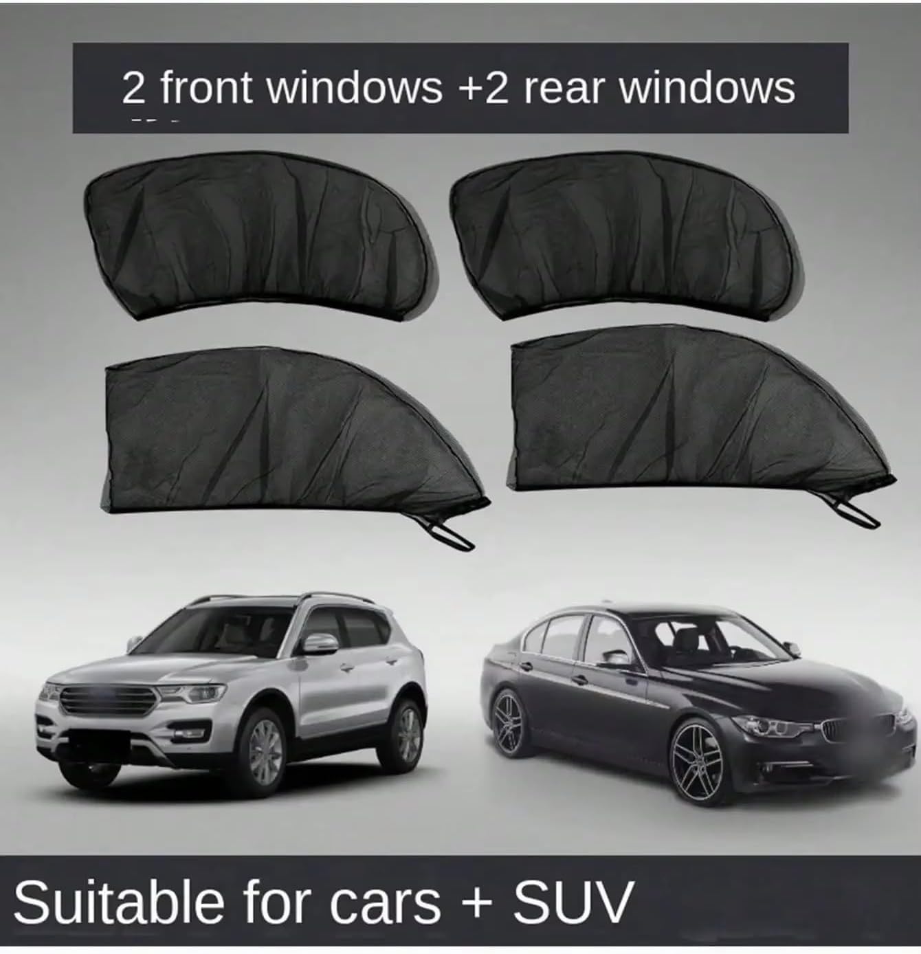 Car Window Sun Shade for Volvo XC40 XC60 XC90 Thickened Elastic Mesh Side Window Sunshade Auto Breathable Curtain Camping Privacy Screen for Volvo XC40 XC60 XC90