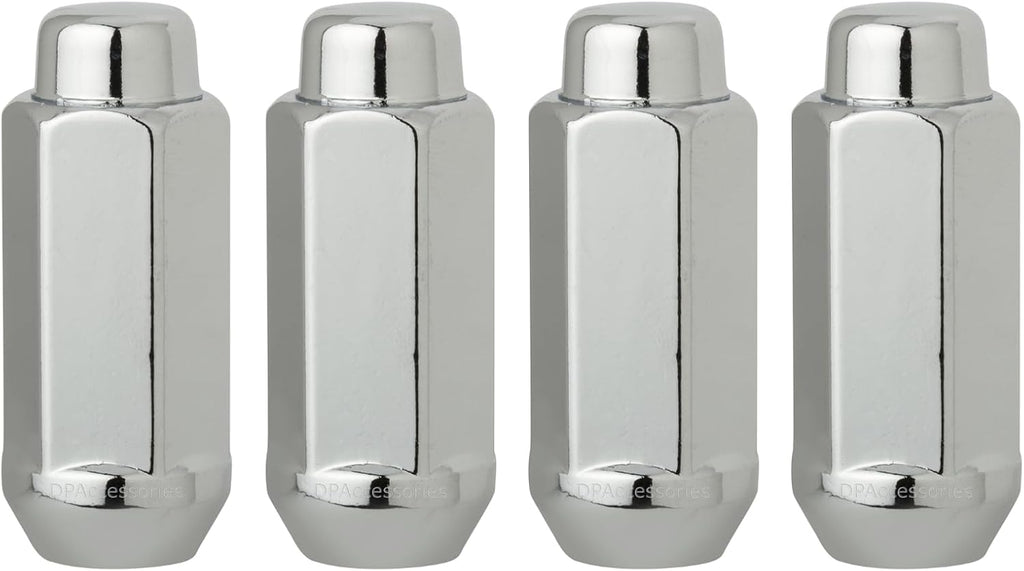 DPAccessories Chrome 9/16-18 Lug Nuts - Closed End XXL Bulge Acorn - 22mm (7/8") Hex - 2.35" Tall - Pack of 4 - D3613XL-2305/4