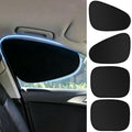 Car Window Shade 4 Pack, Magnetic Sun Blocker with Static Suction, 99% UV Protection, Universal Fit for Sedan MPV SUV Truck, Front and Rear Windows