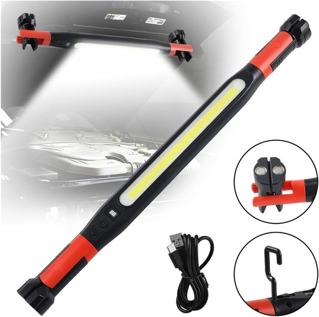 MUSM Magnetic & Rechargeable Work Light 3 Lighting Modes Repair Light Super Bright Magnetic Car Work Lights Free Adjustment