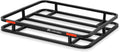 ARKSEN 32 x 26 x 4 Inch Heavy Duty Bumper Mounted Cargo Rack Carrier 350 Lbs Capacity Luggage Basket Hitch for RV, Camping, Traveling