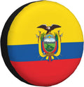 Flag of Ecuador Print Universal Spare Tire Cover for RV, Jeep | Wheel Protector Fits Rv, Trailer, Jeep, Shield Tires From Sun, Dirt And Rain For Outdoor Storage