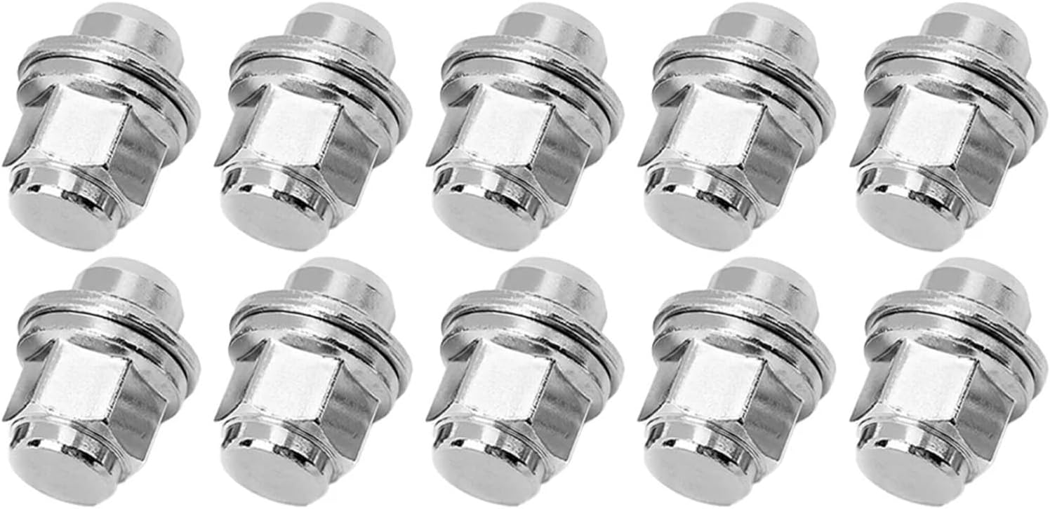 Hub Lock Bolt Compatible with Jaguar for F-Type 10pcs Car Hub Screws Nuts Car Tire Bolts Wheel Screws Wear Parts Automobiles Accessories