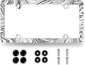 Abstract Marble Print License Plate Frame Wood Texture Marble License Plate by RNKATIH