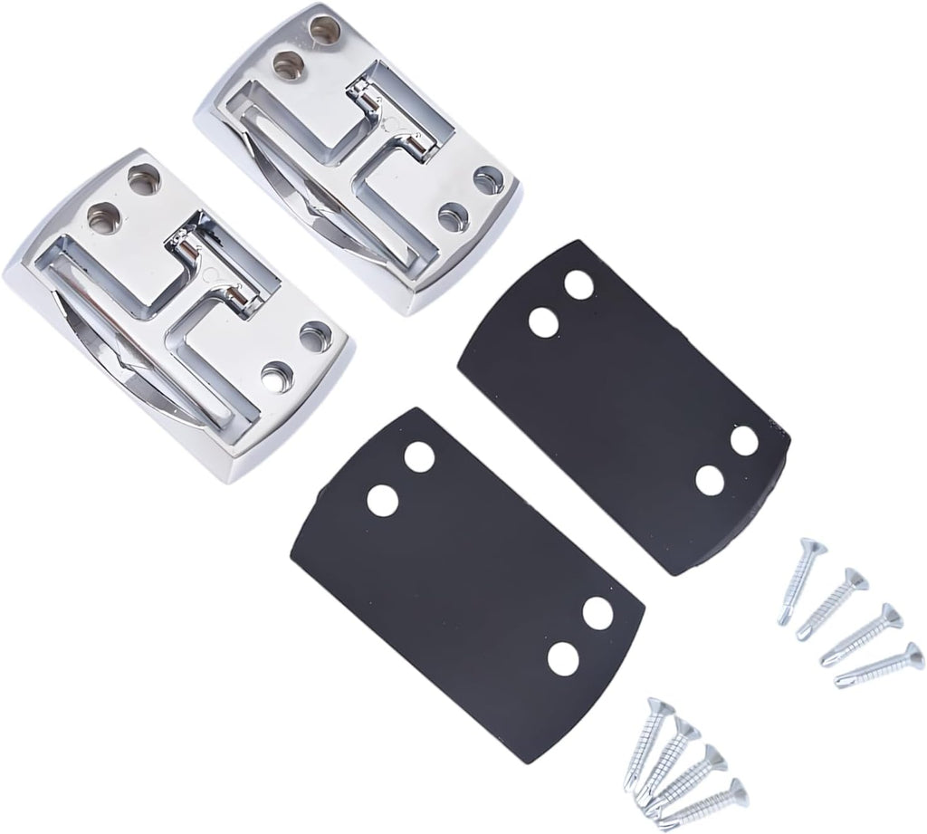 Pack By 2 Heavy Duty Folding Tow Hooks Made By High Strength Alloy for Rust Resistant in Towing Application