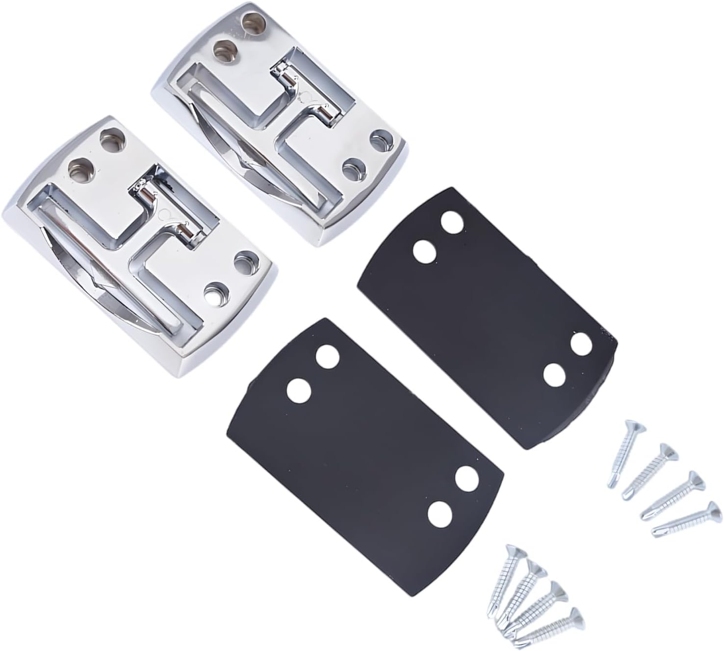 Pack By 2 Heavy Duty Folding Tow Hooks Made By High Strength Alloy for Rust Resistant in Towing Application