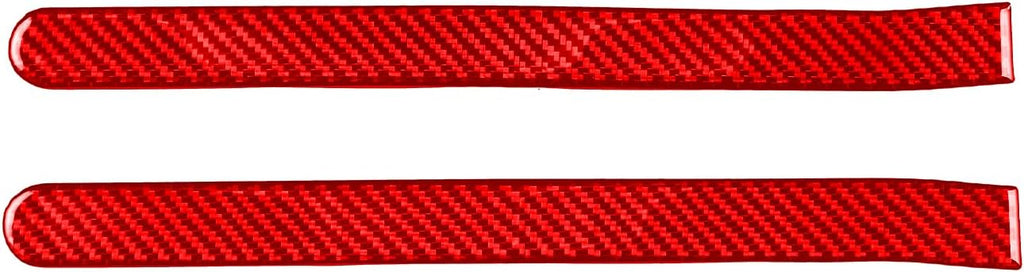 NVCNX Real Premium Carbon Fiber Accessories Compatible with KIA Stinger GT 2018-2023 2019 2020 2021 2022 Car Tail Light Cover Decal Decoration Exterior Trim Sticker Red