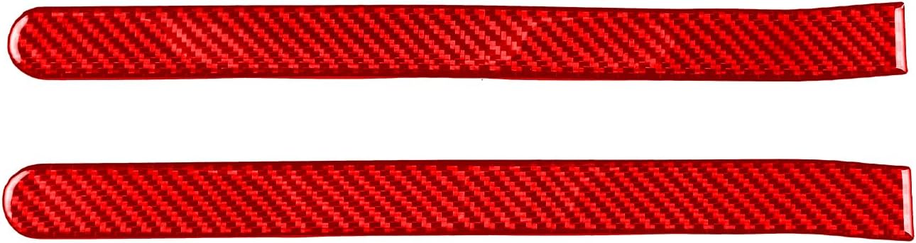 NVCNX Real Premium Carbon Fiber Accessories Compatible with KIA Stinger GT 2018-2023 2019 2020 2021 2022 Car Tail Light Cover Decal Decoration Exterior Trim Sticker Red