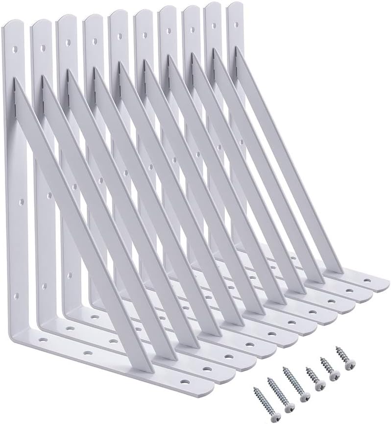 heavy duty shelf brackets, 12 x 8 inch, main product view