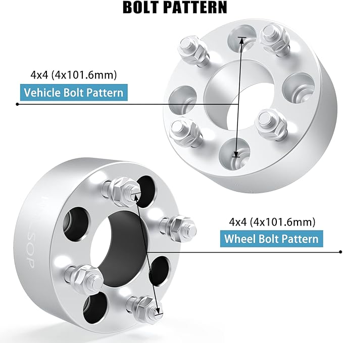 HHCSOP 4x4 2" Golf Cart Wheel Spacers - Image 3