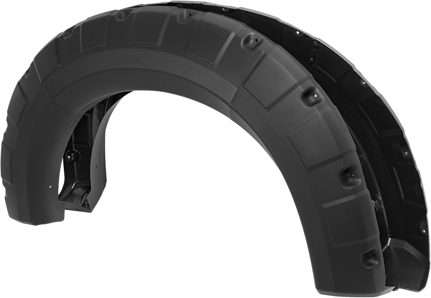 Fender Flares Compatible with 2009-2014 Ford F-150 | Styleside Bed 67.0"/78.8"/97.4", Excludes Platinum & Raptor Models, Pocket Rivet Style, Textured Black, 4PCS