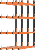 lumber storage rack wall mount, metal 8-level wood, main product view