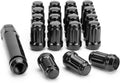 M12x1.5 Lug Nuts, 16pcs 6 Spline LugNut with Socket for Polaris RZR, ATV 12x1.5 Black Wheel LugNuts for Ranger XP 900/1000 Can Am X3 Honda Pioneer 1000 General RZR Turbo/Turbo S on UTV's Wheels