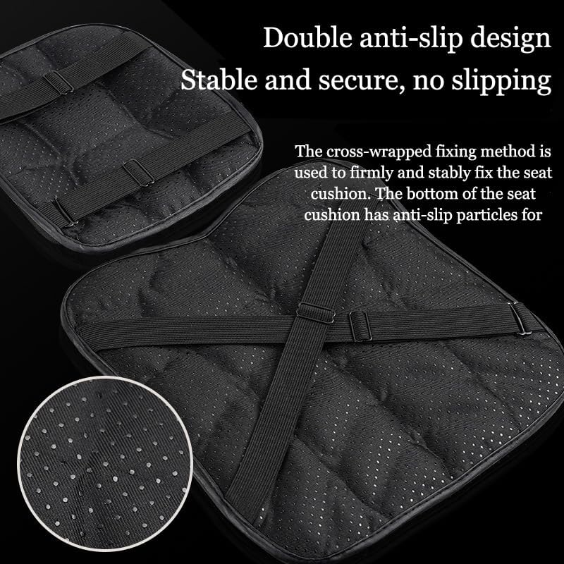 Motorcycle Seat Cushion for Honda VTX 1300 R/S/VTX 1800 C/F/N/R/T/VTX 1800 Classic Style, Gel Comfort Seat Cover with Breathable Pressure Relief Anti-Slip Shock Absorption Saddle Pads