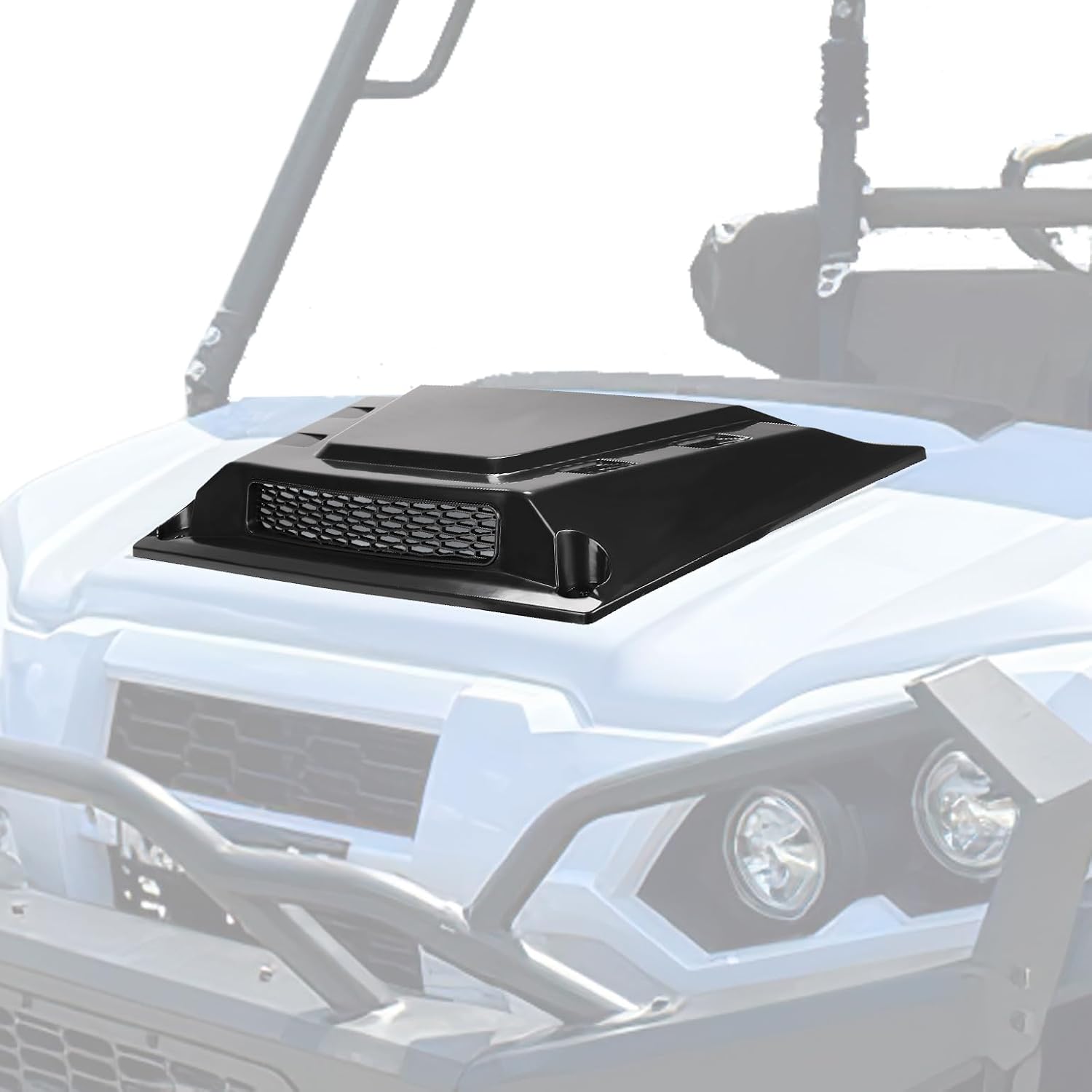 KEMIMOTO Hood Scoop Kit Compatible With Kawasaki Mule Pro FXT/DXT/DX/FX 2015-2024, Vented Hood Cover with Mesh Grill for Enhanced Airflow & Engine Cooling