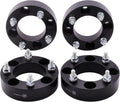 Black Forged 4x4 Wheel Spacers 1.5 Inch with M12x1.25 Studs Compatible with Yamaha Golf Cart (4x101.6 Bolt Pattern 68.5mm Center Bore) - Pack of 4