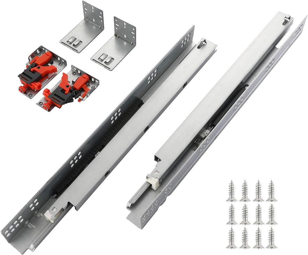 6 pairs 21 inch undermount soft close drawer, main product view