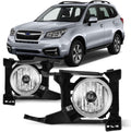 Winjet WJ30-0611-09 Replacement for 2017-2018 Subaru Forester Clear Front Bumper Fog Light Factory Style Set Pair